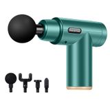  Fascia Massage Mini Điện cơ Massage Thể dục di động Cơ bắp Thư giãn Massage LCD (Đêm tối Đen) 