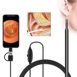  i95 3 trong 1 Kiểm tra phạm vi tai nghe USB Camera HD 0,3MP Thìa đo tai trực quan cho Điện thoại Android OTG & PC & MacBook, Cáp dài 1,75m (Trắng) 