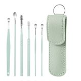  5 Bộ 6 trong 1 Thép không gỉ Spring Spring Pick Pick Pirection, Đặc điểm kỹ thuật: Xanh 