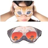  Mặt nạ mắt 3D che bóng ngủ Phim hoạt hình động vật Mặt nạ mắt in (Hổ) 