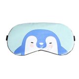  Hoạt hình Động vật dễ thương Mặt nạ ngủ Mắt bịt mắt Mát xa Thư giãn Mặt nạ mắt (Gà xanh đậm) 