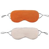  2 chiếc Mặt nạ ngủ hai mặt Băng thun du lịch Eyeshade (Kaki + Vàng nhạt) 