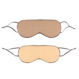  2 chiếc Mặt nạ ngủ hai mặt Băng thun du lịch Eyeshade (Kaki + Vàng nhạt) 