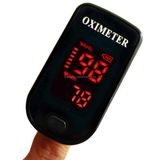  Xung ngón tay Oximete LED Màn hình HD Thiết bị đo oxy di động Máy theo dõi oxy trong máu Máy đo oxy xung (Xanh lam) 