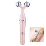  Máy mát-xa mắt 3 trong 1 Máy mát-xa mắt bằng điện đôi Cằm nâng cơ mặt Máy mát-xa cổ Con lăn mát-xa mặt 3D (Trắng) 