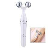  Máy mát-xa mắt 3 trong 1 Máy mát-xa mắt bằng điện đôi Cằm nâng cơ mặt Máy mát-xa cổ Con lăn mát-xa mặt 3D (Trắng) 