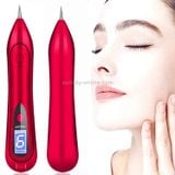  SONGSUN X2 Máy xóa vết xăm tàn nhang trên da cầm tay chuyên nghiệp SONGSUN X2 Máy xóa vết nám bằng Laser Plasma Bút chăm sóc sắc đẹp với màn hình hiển thị LCD và điều chỉnh 9 bánh răng (Vàng) 