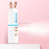  Máy xông hơi mặt Nano Phun nước Dụng cụ bổ sung nước Máy phun lạnh cầm tay sạc Dụng cụ làm đẹp Máy phun cồn tự động, Kiểu dáng: Thỏ dễ thương (Hồng) 