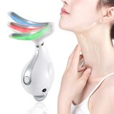  Máy mát xa cổ bằng điện Dolphin Xóa nếp nhăn Máy rung cầm tay Dụng cụ làm đẹp massage mặt cổ (Trắng ngọc trai) 