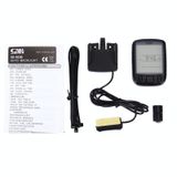  Sunding SD-563B Màn hình LCD có dây đa năng Không thấm nước Xe đạp Máy tính Máy đo tốc độ Máy đo tốc độ Đèn nền điều khiển 