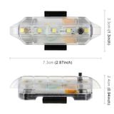  Đèn hậu LED có thể sạc lại USB cho xe đạp (Ánh sáng trắng) 