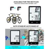  2,8 inch Tiếng Anh Chu kỳ chống nước không dây Máy tính LCD Máy đo tốc độ đo tốc độ có giá đỡ mở rộng 