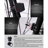  2,8 inch Tiếng Anh Chu kỳ chống nước không dây Máy tính LCD Máy đo tốc độ đo tốc độ có giá đỡ mở rộng 