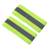  2 chiếc dây phản quang thể thao ngoài trời chạy xe đạp đêm cảnh báo dây đeo cổ tay (Màu đen) 