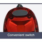  Đa chức năng Xe đạp di động Đèn hậu Mũ bảo hiểm Đèn cảnh báo Chạy Đèn Móc khóa phát sáng (Trắng) 