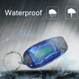  Đa chức năng Xe đạp di động Đèn hậu Mũ bảo hiểm Đèn cảnh báo Chạy Đèn Móc khóa phát sáng (Trắng) 