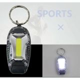  Đa chức năng Xe đạp di động Đèn hậu Mũ bảo hiểm Đèn cảnh báo Chạy Đèn Móc khóa phát sáng (Trắng) 