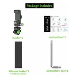  Giá đỡ điện thoại di động chống trộm chống trộm cho xe đạp / xe máy không có đèn (Xanh lá cây) 