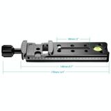  FVR-150 Thanh kẹp trượt Nodal thẳng đứng 150mm đa năng cho ống kính Fisheyes & ống kính góc rộng, tương thích với Arca Swiss RRS Clamp 