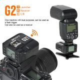  Bộ kích hoạt đèn flash không dây TRIOPO G2 2.4G Bộ kích hoạt tốc độ cao TTL nhận / truyền mục đích kép dành cho máy ảnh Nikon 