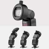  Bộ chuyển đổi hình tròn Speedlite của Godox S-R1 cho Godox TT685 / V860II / V350 / TT600 (Đen) 