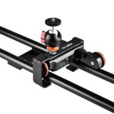  Yelangu L4X-60ET 60CM Ghép đường ray trượt + Khóa xe lửa bằng xe lửa cho máy ảnh SLR / Máy quay video (Đen) 