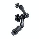  7 inch có thể điều chỉnh ma sát Articulation Magic Arm + Clip Claws lớn với Kẹp điện thoại (Đen) 