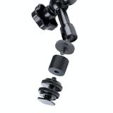  7 inch có thể điều chỉnh ma sát Articulation Magic Arm + Clip Claws lớn với Kẹp điện thoại (Đen) 