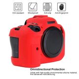  Đối với Canon EOS R6 Litchi Texture Soft Silicone Case (Màu đen) 