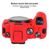  Đối với Canon EOS R6 Litchi Texture Soft Silicone Case (Màu đen) 