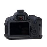 Đối với Vỏ bảo vệ silicon mềm cho Canon EOS 600D (Đen) 