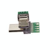  10 chiếc Bộ kết nối PCB USB 15 pin Micro USB Bộ chuyển đổi cho cáp dữ liệu máy ảnh Sony 