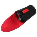  Gói ống kính máy ảnh SLR Làm dày Túi lưu trữ ống kính Neoprene chống va đập Giảm dính, Đường kính: 80mm, Chiều cao: 130mm 