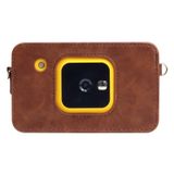  Đối với Kodak Mini Shot2 C210 Máy ảnh toàn thân instax Túi đựng bằng da PU có dây đeo (Màu nâu) 