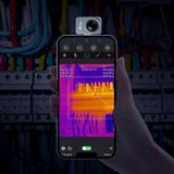  Máy ảnh nhiệt hồng ngoại dùng trên điện thoại thông minh InfiRay P2 Pro, giao diện type-C, tầm nhìn ban đêm với ống kính macro từ tính (Xám) 