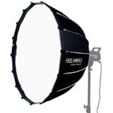  FEELWORLD FSP90 90 cm Bộ khuếch tán phát hành nhanh hộp tản sáng hình parabol có gắn kết Bowens (Đen) 