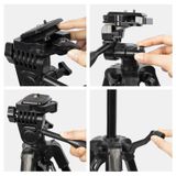  3366 Chất lượng 1,4m Di động Điện thoại Live Selfie Tripod DV SLR Camera Stand (Đen) 