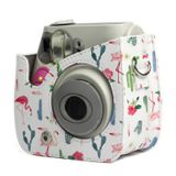  Flamingo Cactus mẫu da PU bảo vệ Camera Case Túi Ví FUJIFILM Instax Mini 7S / 7C Máy ảnh 