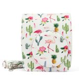  Flamingo Cactus Pattern Túi đựng máy ảnh bảo vệ bằng da PU cho máy ảnh FUJIFILM Instax Mini90 