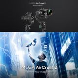  MOZA AirCross 2 Bộ ổn định Gimbal cầm tay 3 trục tiêu chuẩn cho máy ảnh DSLR, Tải trọng: 3.2kg (Đen) 