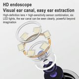  T1 Portable Smart Visual Visual Earwick Công cụ diệt Earwax (Đen) 