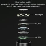  Timesiso P40 Pro 2.4G WiFi 3.9mm 5.0MP HD Visual Earpick Digital Endoscope, Hall Switch Storage (Đen) 