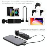  Sunnylife 30 cm Cáp dữ liệu chuyển đổi USB-C / Type-C sang Micro USB cho DJI OSMO Pocket (Đen) 