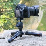  BEXIN MS03 Giá ba chân du lịch nhỏ bằng nhôm cho máy ảnh DSLR Điện thoại di động thông minh 