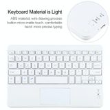  Bàn phím Bluetooth có thể tháo rời đa năng + Bao da có bàn di chuột cho iPad 9-10 inch, Đặc điểm kỹ thuật: Bàn phím trắng (Vàng) 