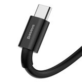  Baseus Superior Series CATYS-01 66W USB to USB-C / Type-C Interface Fast Charging Data Cable, Cable Length:1m(Black) 