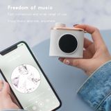  CM-2 3W Hình dạng máy ảnh Mini Loa đơn Loa Bluetooth có dây buộc (Hồng) 