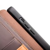  Dành cho iPhone 13 Bao da lật ngang dành cho doanh nghiệp QIALINO Business có ngăn đựng & khe cắm thẻ & ví (Nâu) 