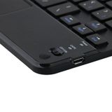  Trường hợp da bàn phím Bluetooth có thể tháo rời HK006C với Touchpad & Chủ cho iPad Mini 6 (Đen) 