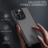  Cho iPhone 13 Pro iPAKY MG Series Carbon Fiber TPU + PC Shockproof Case (Xanh dương) 